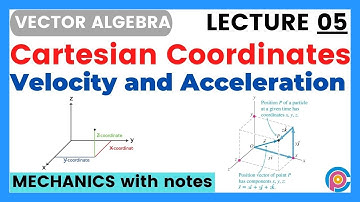 Velocity and acceleration in Cartesian Coordinates | Classical mechanics | Imran abid