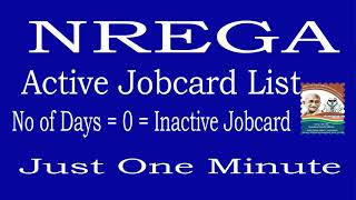 nrega active jobcard list || Jobcard list with no of days worked screenshot 4