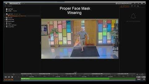 a2 Face Mask Demonstration with Wisenet X series Cameras