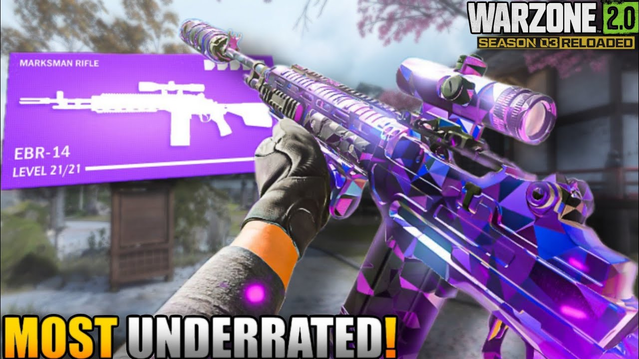 the *2 SHOT* EBR-14 is UNDERRATED on ASHIKA ISLAND! - MW2 Warzone *Best EBR-14 Setup*