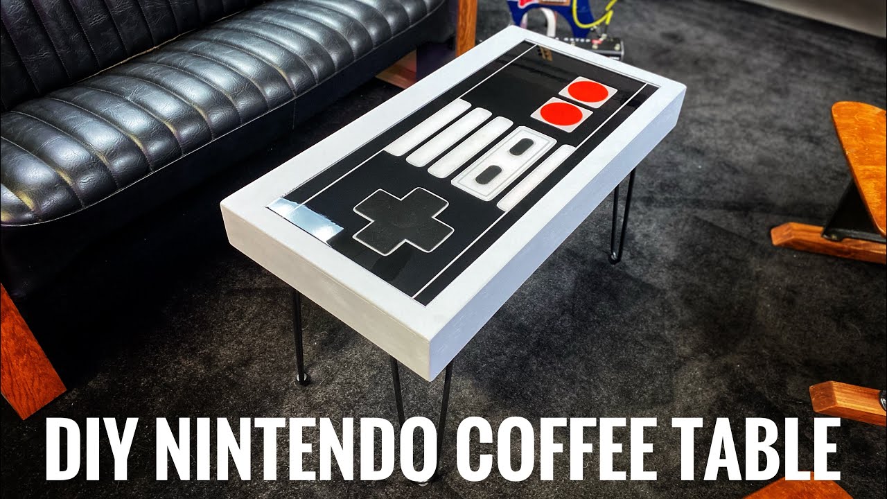 Controller Coffee Table Nintendo Controller Coffee Table Build - YouTube