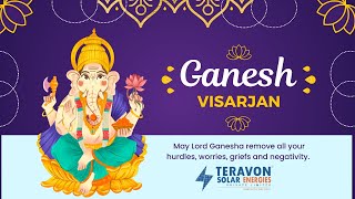 Exciting Ganpati Visarjan at Teravon: A Spectacular Farewell by TERAVON SOLAR ENERGIES  96 views 8 months ago 2 minutes, 49 seconds