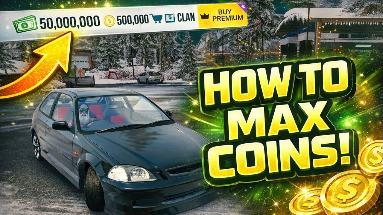 Tutorial how to max coins and money in 2 minute/ Car Parking Multiplayer