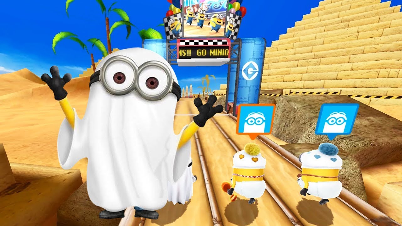 Minion Rush Endless Running | Ghost Minion Time-attack in The Pyramids Location