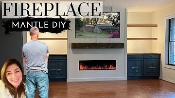 DIY Fireplace Mantle | DIY Fireplace Wall | Install Board and Batten | Relax in the Country