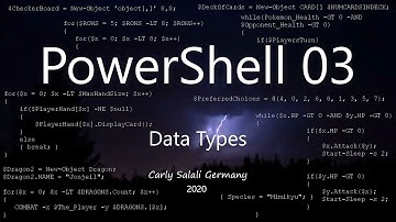 PowerShell 03 - Variables and Data Types