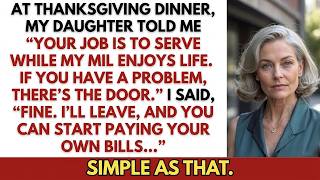 At Thanksgiving Dinner, My Daughter Said, You Serve While My MIL Enjoys Life. Don't Like It The...