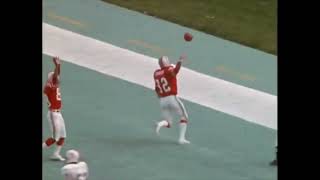 9/19/1976 Dolphins at Patriots highlights, National Football League Week 2 Steve Grogan on the beam