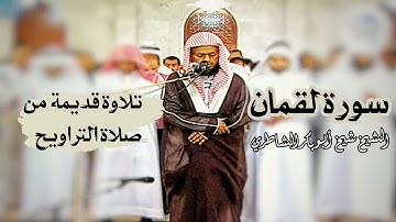 الشيخ شيخ أبو بكر الشاطري يبحر بالمصلين في صلاة التراويح | سورة لقمان كاملة  