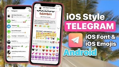 iPhone Style Telegram (iOS Font + iOS Emojis) for Android