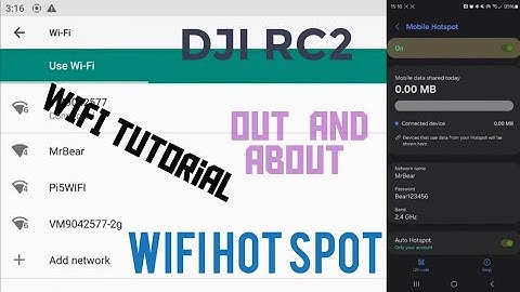 How to connect the DJI RC2 to Phone WiFi Hotspot #RC2 #dji #djimini4pro #drone