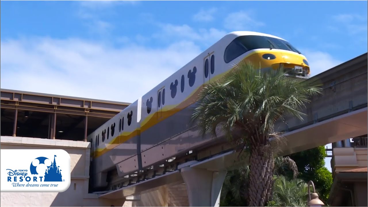 公式 新型車両 リゾートライナー Type C イエロー運行中 70秒 ディズニーリゾートライン Disney Resort Line Youtube