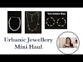 Urbanic Jewellery Haul |CheapestJewellery |Western Jewellery|Pearl Necklace| Golden Necklace | Hoops