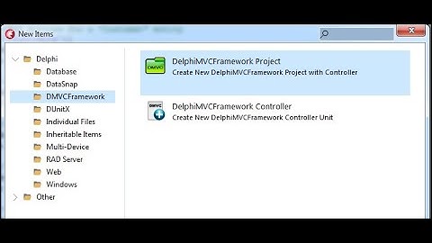 01 - DelphiMVCFramework; Primeros pasos
