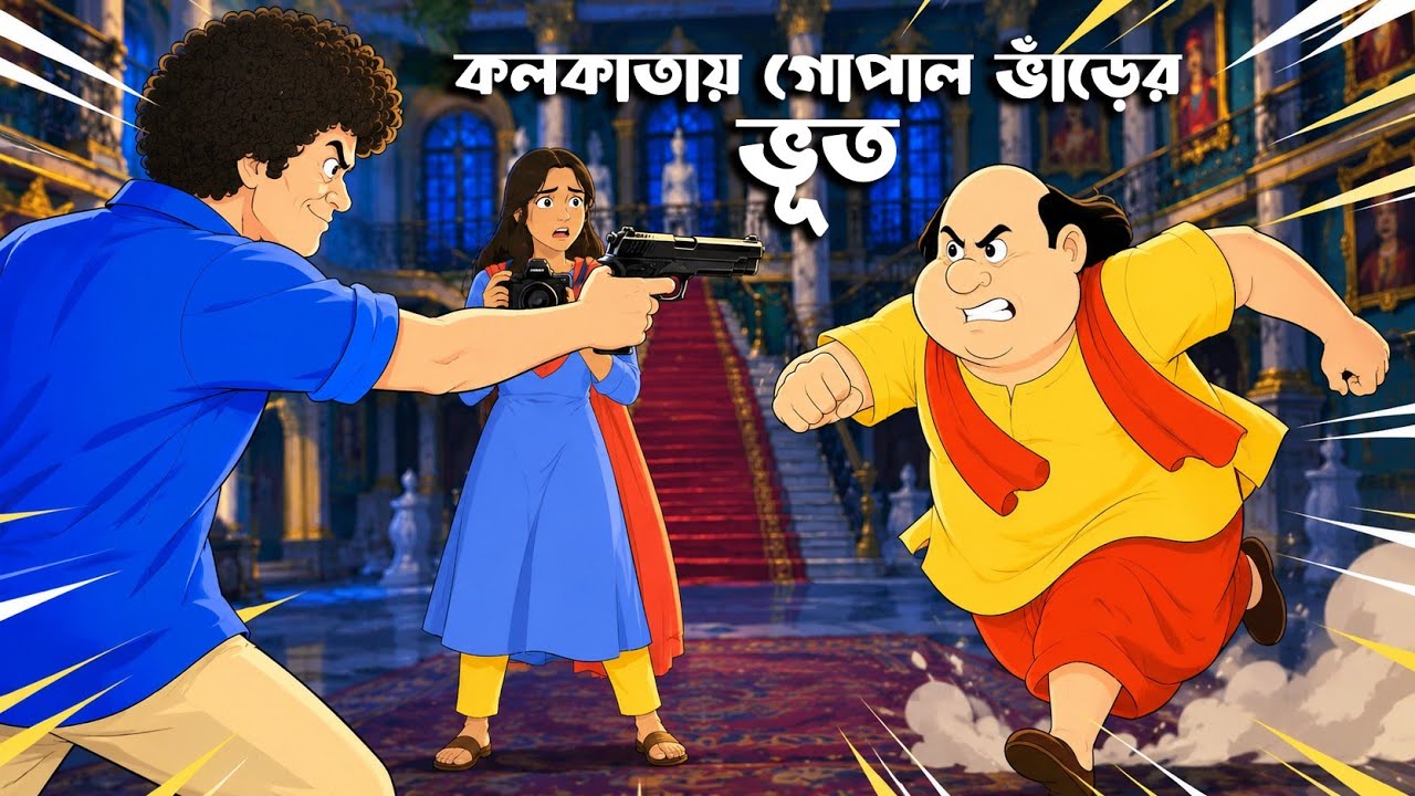 কলকাতায় গোপাল ভাঁড়ের ভূত | Kolkatay Gopal Bhar er Bhoot | Horror story | Gopal Bhar er Cartoon