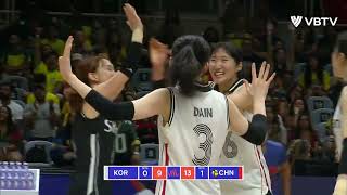 🇨🇳 CHINA vs KOREA 🇰🇷 | Highlights | Women's VNL 2024