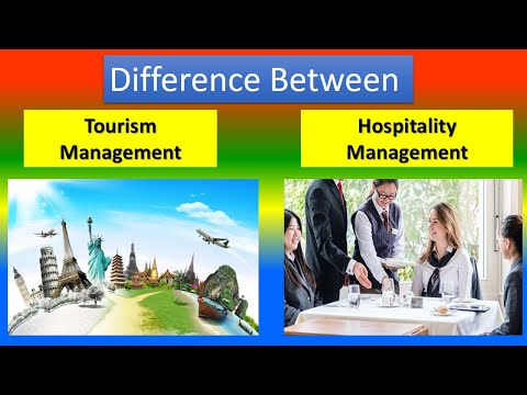 Video: Verschil Tussen Toeristisch Management En Hospitality Management