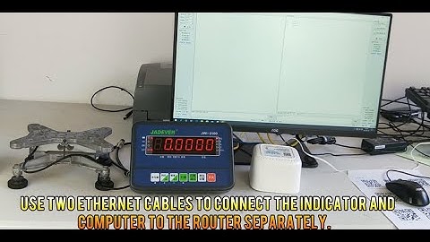 Jadever JWI-2100 weighing indicator connect PC by Internet cable
