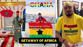 Getaway of Africa Arab man I represent Ghana in Morocco  proud of Ghana and promoting Ghana 🇬🇭