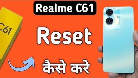 Realme C61 reset kaise kare, how to reset wifi mobile Bluetooth settings in realme, how to factory r