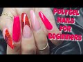 VALENTINE'S NAILS USING NEW POLYGEL KIT BY MAKARTT | HOW TO Reverse French Application Polygel Nails