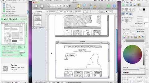 Use Omnigraffle to sketch apple web site