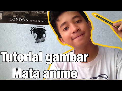 Cara menggambar mata anime // tutorial1 - mudah, untuk pemula 