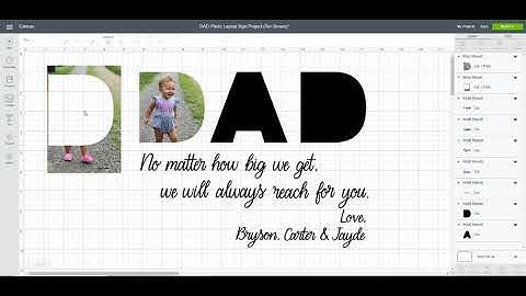Fill Text and Shapes with Photos in Cricut Design Space