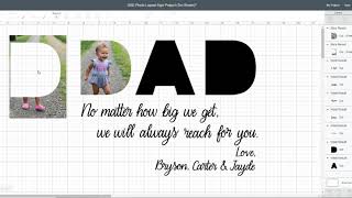 Fill Text and Shapes with Photos in Cricut Design Space