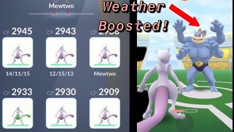 Psystrike Mewtwo vs Machamp Solo!! (Weather Boosted)(POKEMON GO Raids | Solo Machamp vs Mewtwo)
