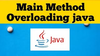 Overloading Main method in java