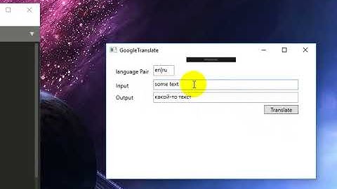 Google Translater From C#