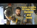 Dewalt DCG405N 18 volt 125mm cordless Angle Grinder Review