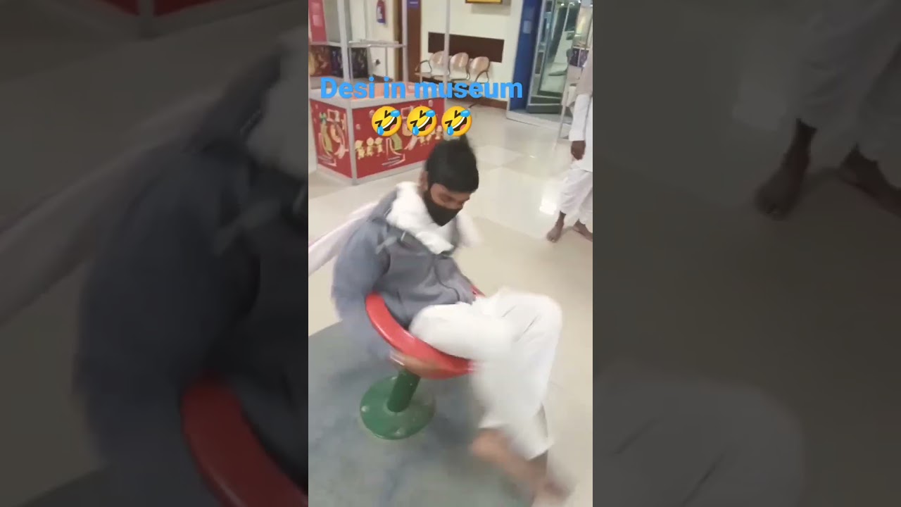 Desi in science museum😂😂😂