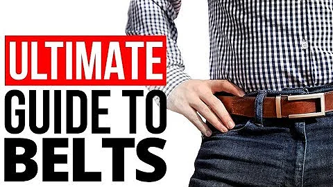 Guía definitiva de cinturones para hombres