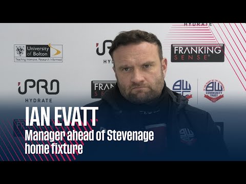 IAN EVATT | Manager ahead of Stevenage home fixture