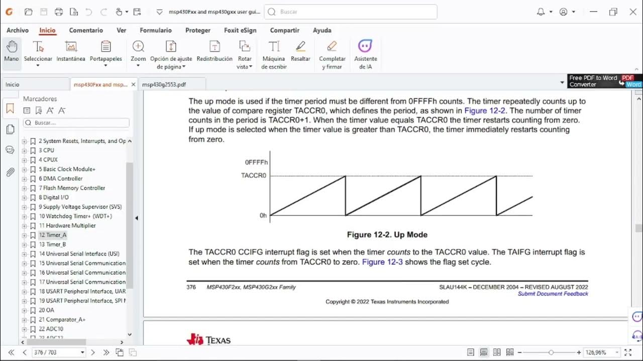 03.- Curso MSP430G2553 - Uso de timer A para encender LED - YouTube