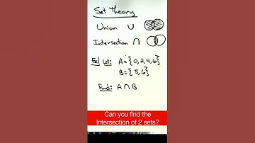 Intersection of 2 Sets #shorts #math #settheory