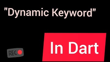 Dynamic Keyword In dart | Dart In Hindi | 2021