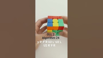 OLL 2 algorithm 24. #cfop #cfopmethod #cubing #rubikscubealgorithm