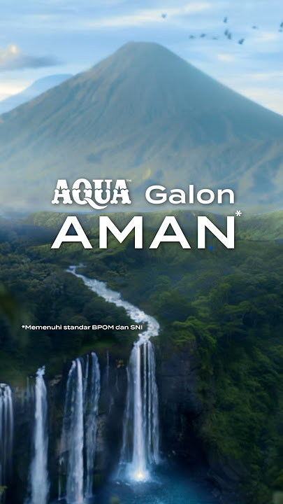 AQUA Galon Aman!  ✅ Memenuhi standar BPOM & SNI, dipercaya 50 tahun & disanitasi seksama. 100% murni