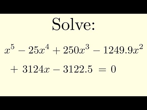 Solving a Quintic