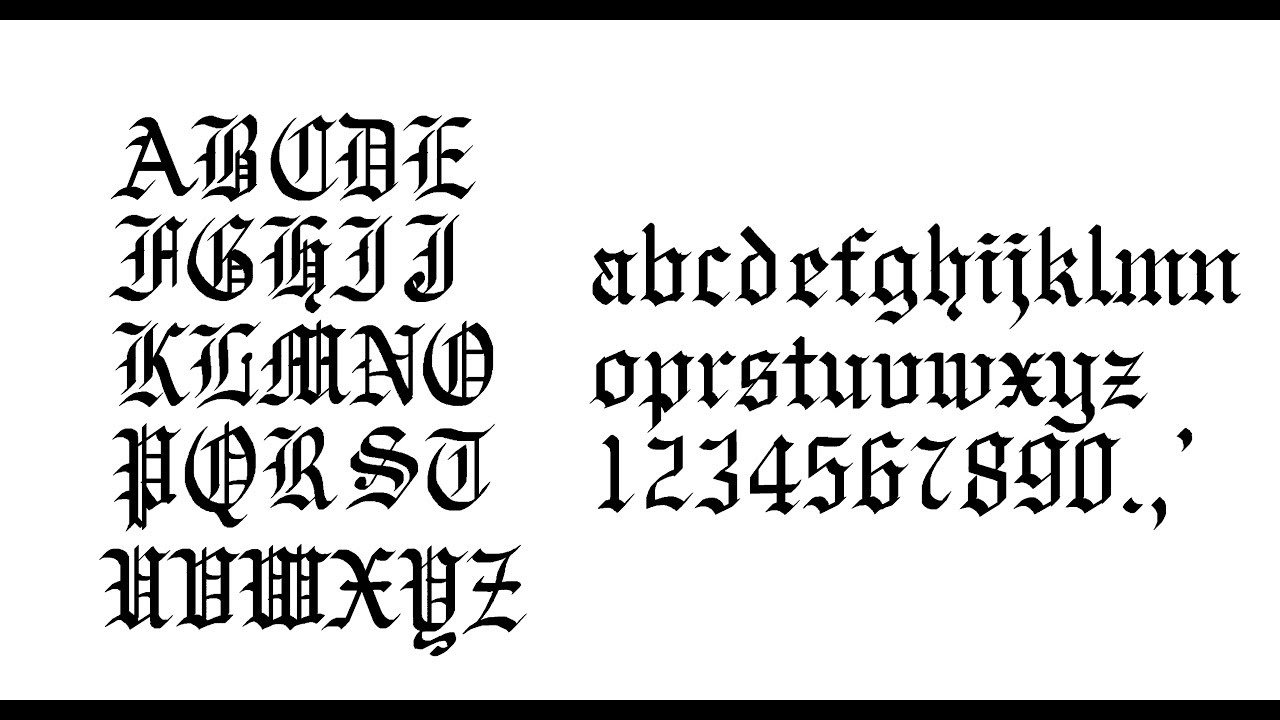 Featured image of post Old English Calligraphy D : Every font is free to download!