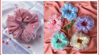 ⭐DIY SCRUNCHIES💚Scrunchies double leyer/krissia Jacob