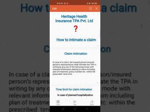 How to Intimate a Web Claim in Health Policies from TPA website