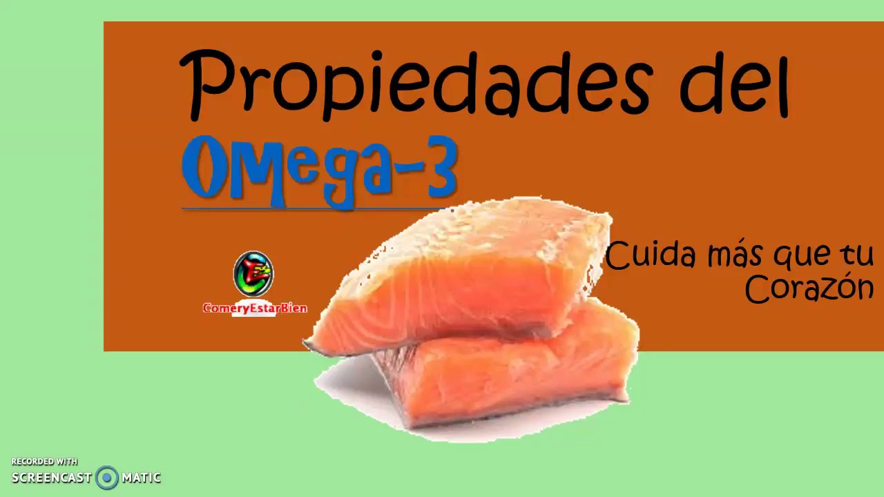 Propiedades del Omega 3 Beneficios del Omega YouTube