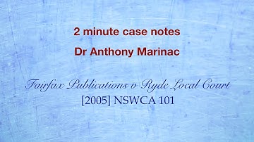 Fairfax v Ryde (Dworkin and Principles)