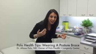 Polo Health Tips-  Wearing a Posture Brace  with Dr. Allana Polo screenshot 5