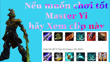 [ TỐC CHIẾN ] Hướng dẫn Lên Trang Bị Và Ngọc Cho Master Yi