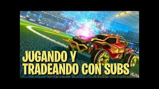 JUGANDO Y TRADEANDO ITEMS EN ROCKET LEAGUE XBOX ONE!!